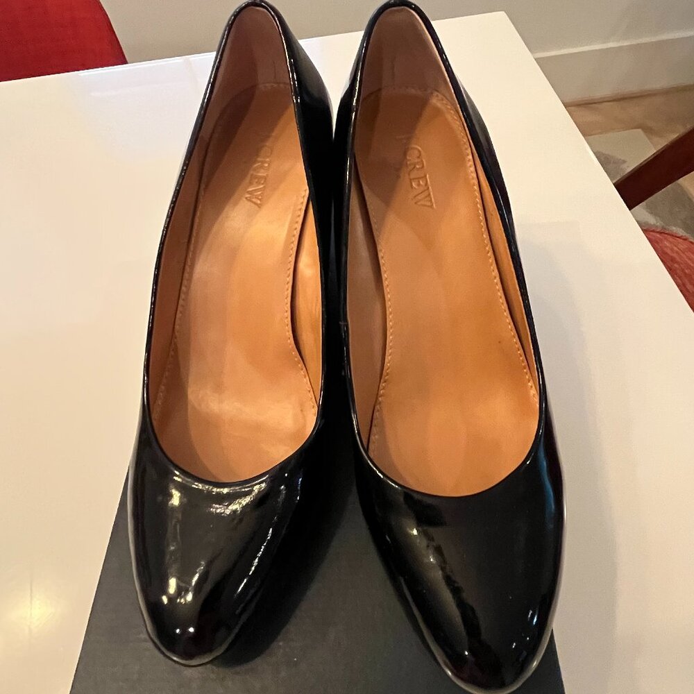 J. Crew Patent Leather Wedge Heels, Size 7.5